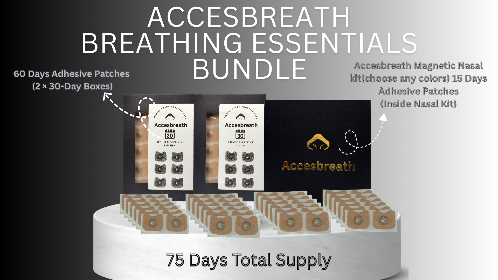 Accesbreath 75-Day Breathing Essentials Bundle