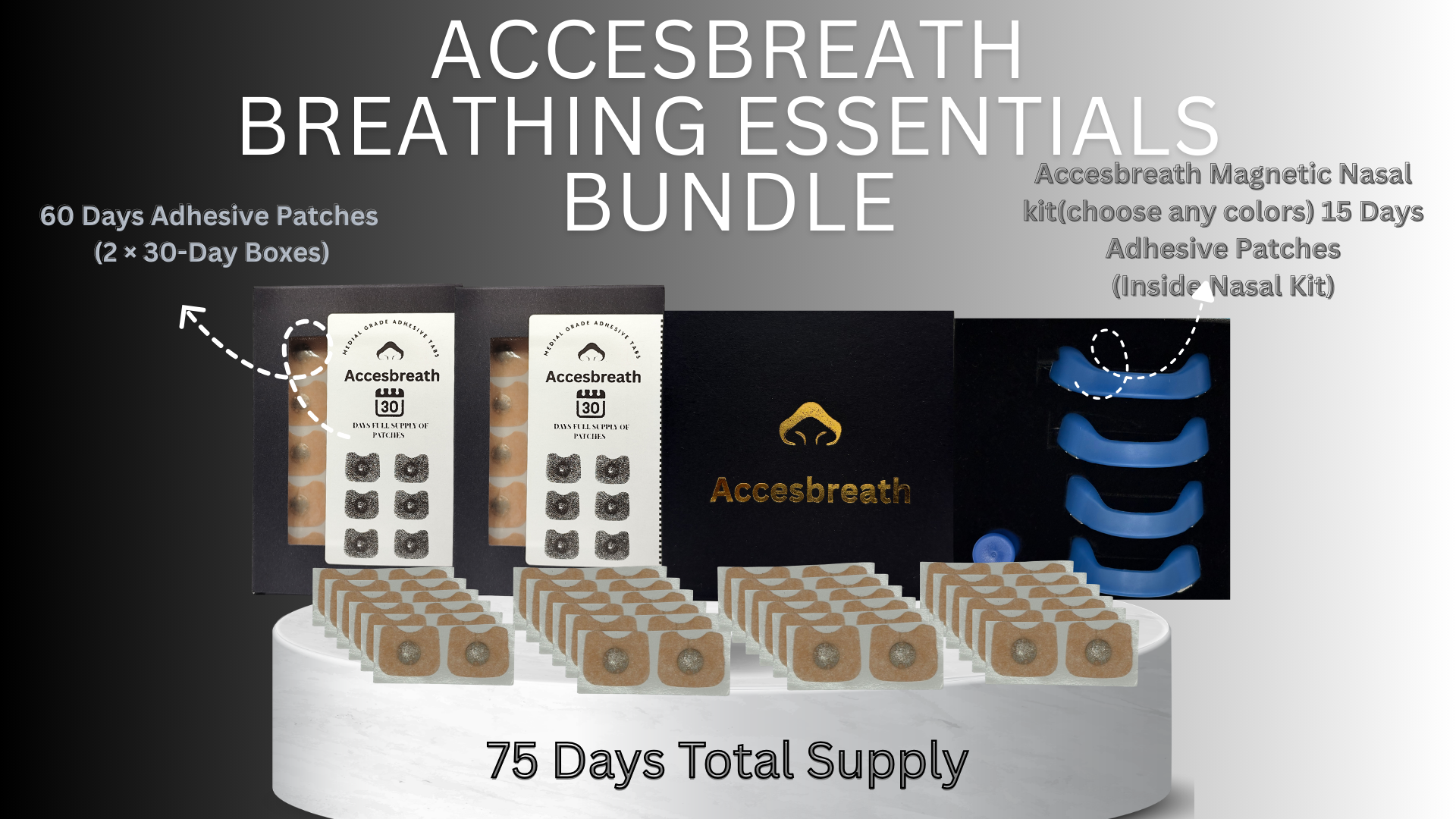 Accesbreath 75-Day Breathing Essentials Bundle
