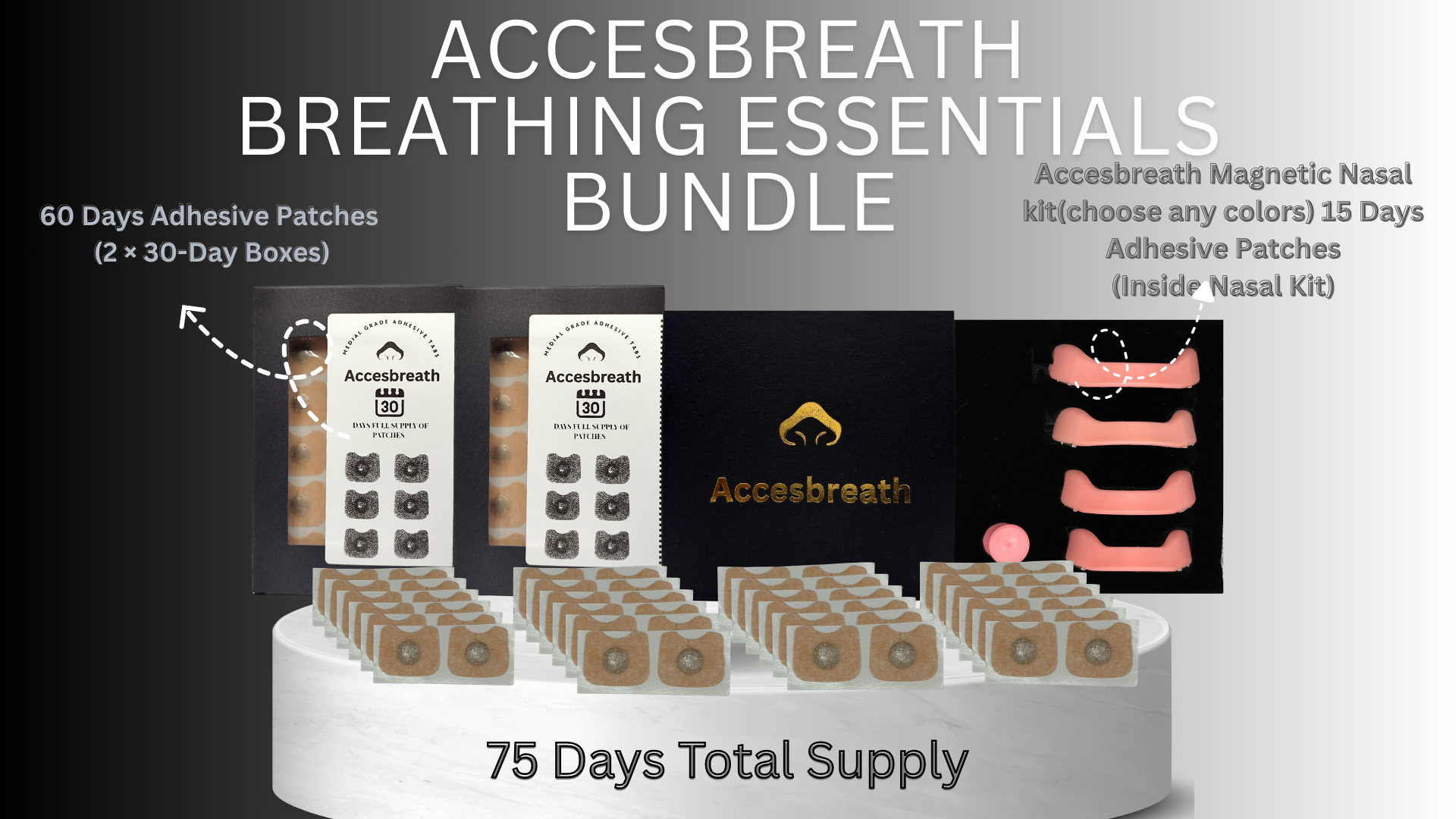 Accesbreath 75-Day Breathing Essentials Bundle