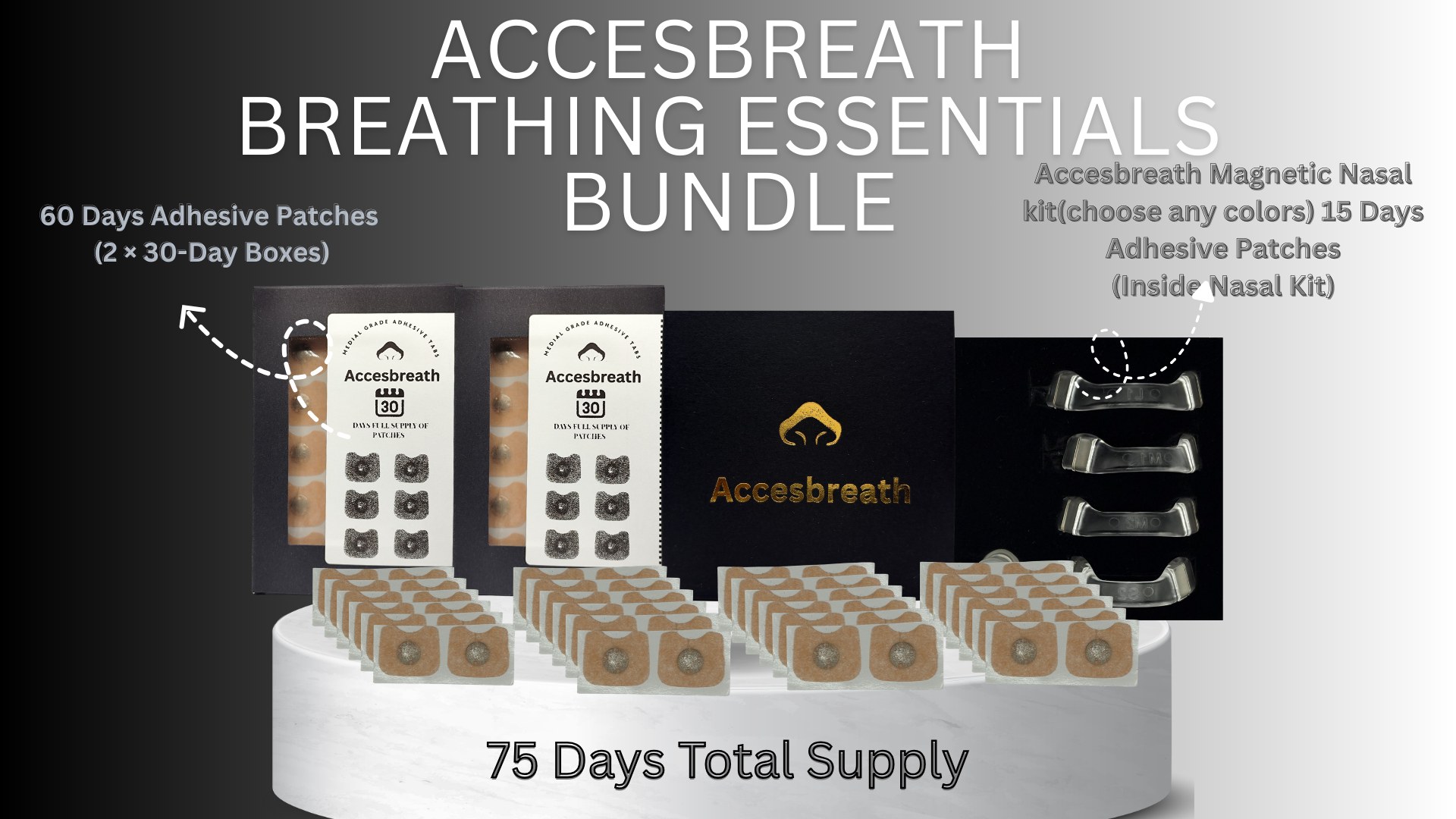 Accesbreath 75-Day Breathing Essentials Bundle